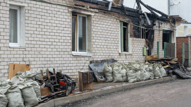 Professional Fire Damage Removal technician working in Victoria, VA